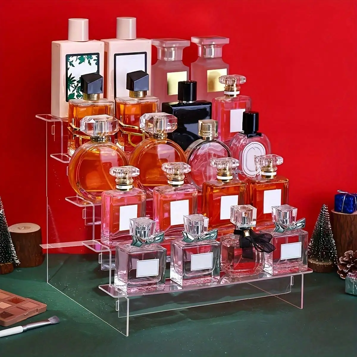 Display Risers Set - حامل منظم العطور من الأكريليك، حامل