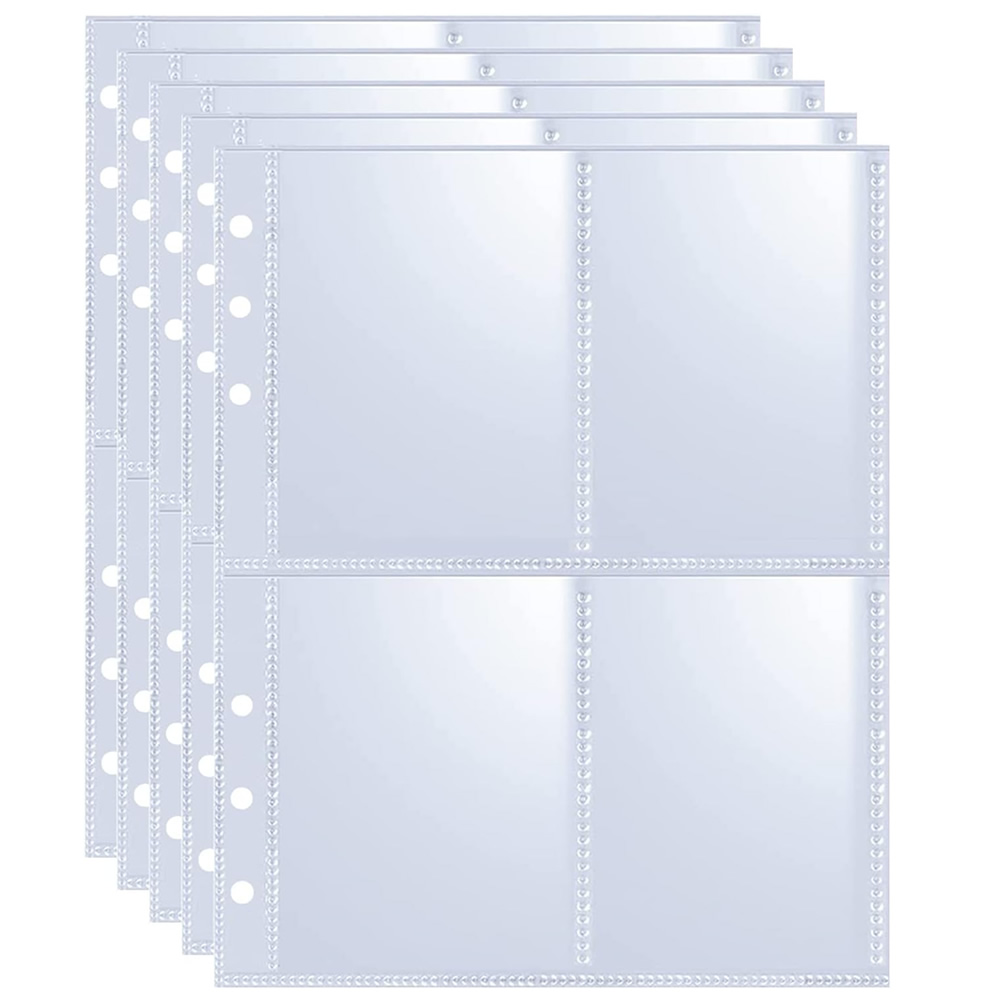 Trading Card Binder - 4 جيوب صور حافظة بطاقات الموثق