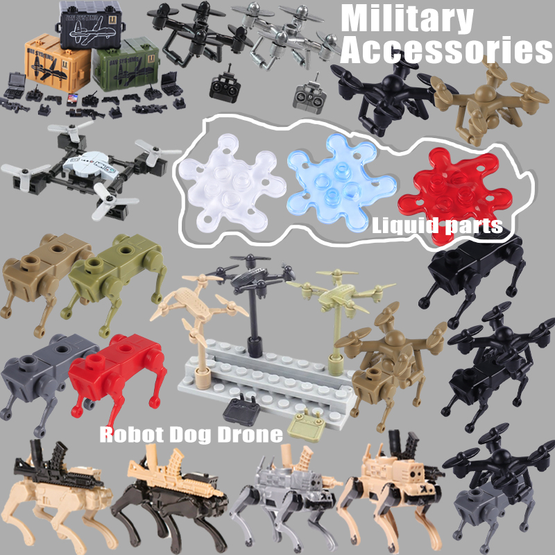 Lego Minifigure Holder - WW2 الملحقات العسكرية الطائرات بدون طيار