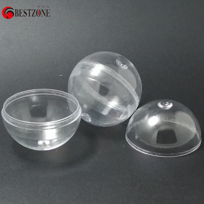 Capsule Toy Gashapon - 100 قطعة/مجموعة كبسولات بلاستيكية شفافة فارغة