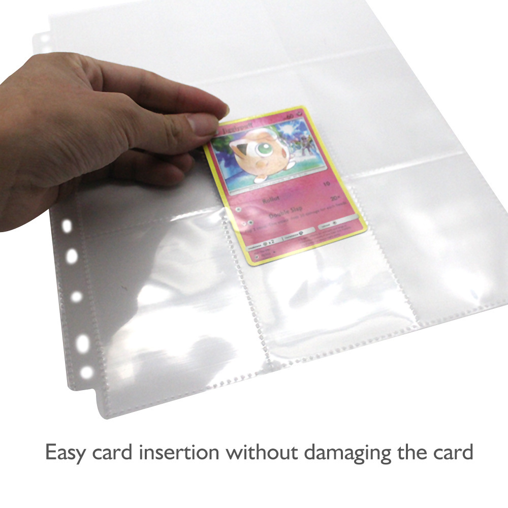50 قطعة 9 جيب تجارة بطاقات الأ - مراجعة Card Penny Sleeve وسعره