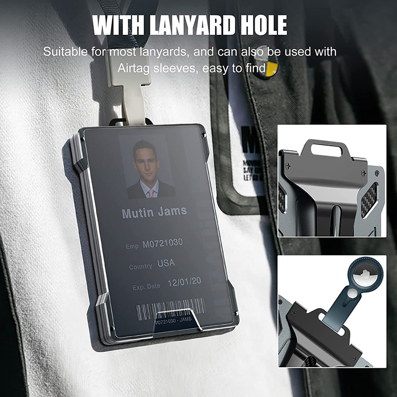 محفظة بطاقات RFID أنيقة، حامل  - مراجعة Card Top Loader وسعره