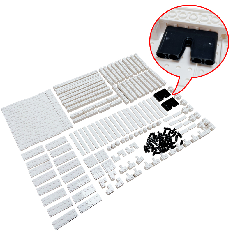طقم إطار صور أبيض للرسم الفني  - مراجعة Lego Minifigure Holder وسعره